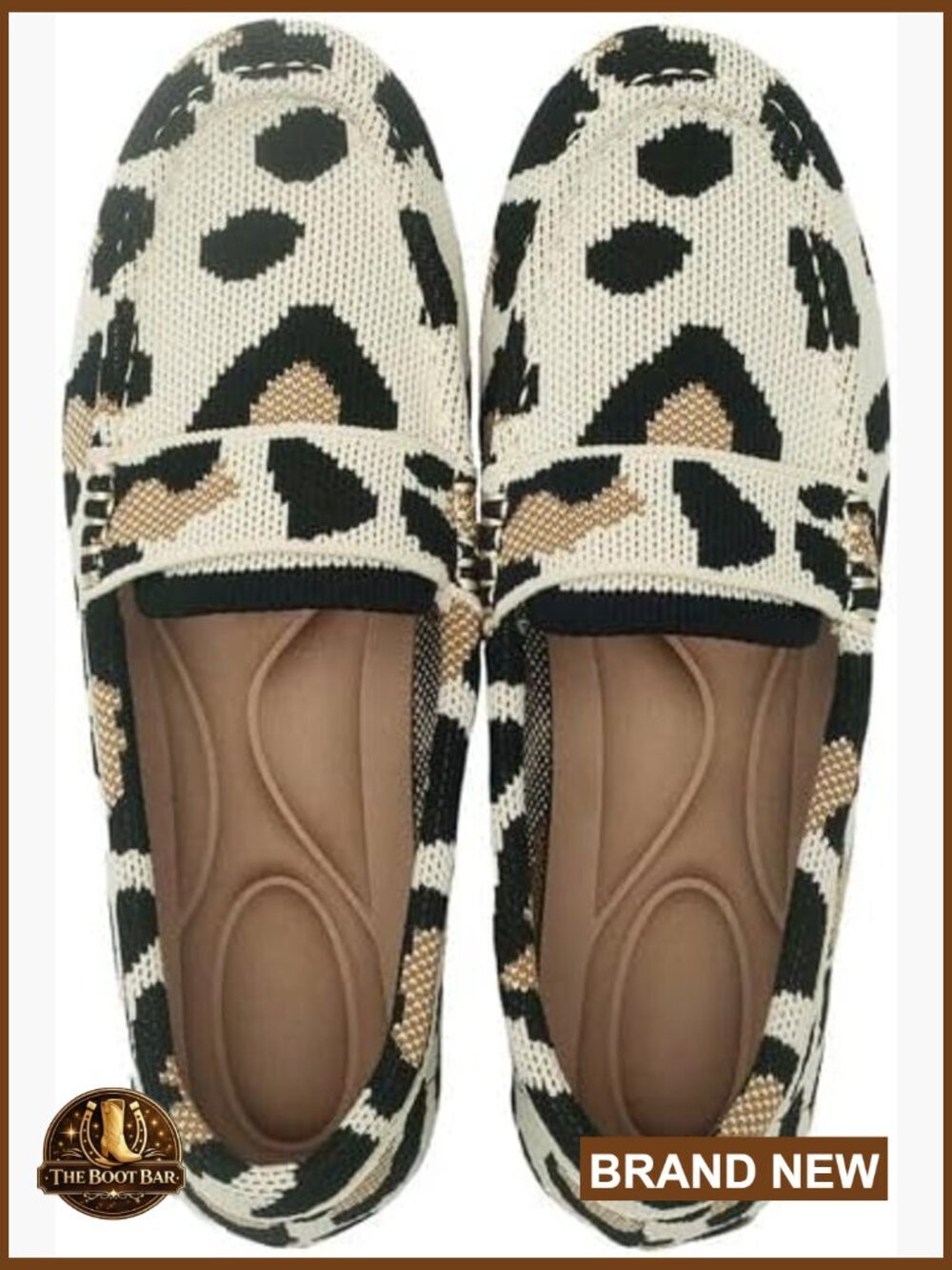 Lightweight Knitted Loafers, Memory Foam Slip-On Flats, Comfortable Casual Shoes